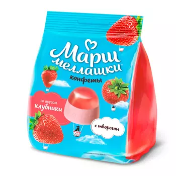 Маршлеллашки РотФронт с творогом, клубника 140 г