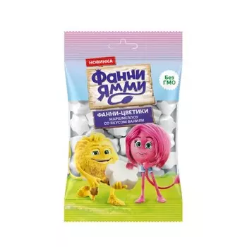 Маршмеллоу Funny Yummy флоупак ваниль 50 г