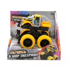 Машина Funky Toys с краш-эффектом желтая
