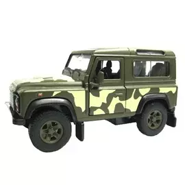 Машина военная Welly Land Rover Defender 1:34-39