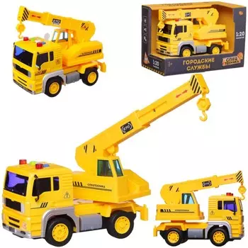 Машинка ABtoys ABtoys автокран со звуковыми и световыми эффектами 1:20 (C-00450)