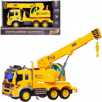 Машинка ABtoys автокран свет и звук 1:16 (C-00494)