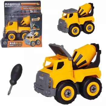 Машинка ABtoys бетономешалка с отверткой (C-00431)