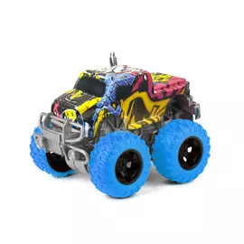 Машинка Инерционная Pit Stop Трак Граффити с синими колесами 10 см