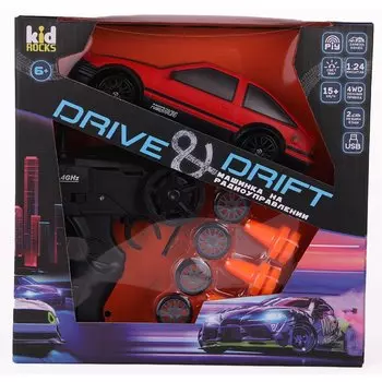 Машинка Kid Rocks Р/У легковая красная (RC5271)