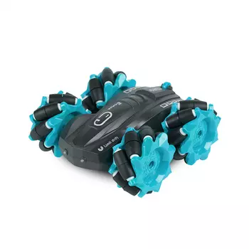 Машинка трюковая Pitstop на радиоуправлении голубой 15 см