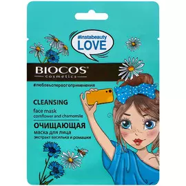 Маска Biocos 36374 тканевая для лица очищающая