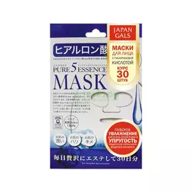 Маска для лица Japan Gals Pure 5 Essential Mask Hyaluronic ACID 30шт