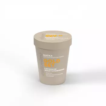 Маска для волос Cafemimi gold set глубокое восстановление 200 мл