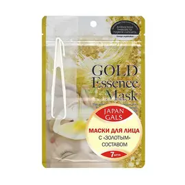 Маска Japan Gals для лица Gold Essence 7 шт