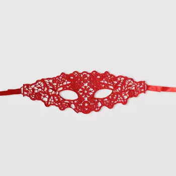 Маска кружево Long Cheng Yiwu City красная