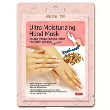 Маска-перчатки Skinlite для рук овсянка ультра-увлажняющая