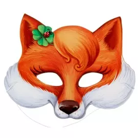 Маска Сима март хитрая лиса разноцветный