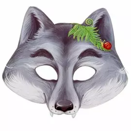 Маска Сима март серый волк разноцветный