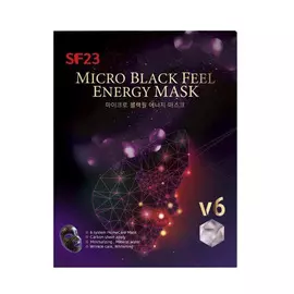 Маска Skin Factory для лица Micro Black Feel Energy mask 6 шт