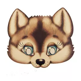 Маска волчонок Артэ-Грим картонная