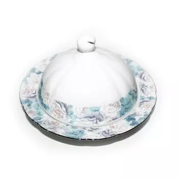 Масленка Thun 1794 Роза Голубая роза отводка платина