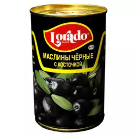 Маслины черные Lorado с косточкой 300 г