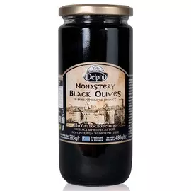 Маслины Delphi Монастырские с косточкой в рассоле 480 г