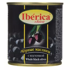 Маслины Iberica Чика с косточкой 210 г
