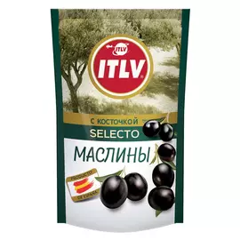 Маслины ITLV с косточкой Selecto 165 г дой-пак