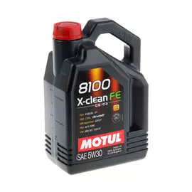 Масло моторное синтетическое motul 8100 x-clean fe 5w-30 (4л)