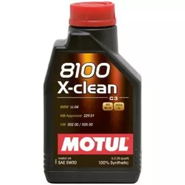 Масло моторное синтетическое motul 8100 x-clean+ 5w-30 (1л)