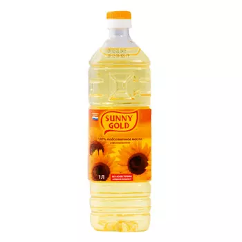 Масло подсолнечное Sunny Gold 1 л