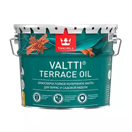 Масло для террас tikkurila valtti terrace oil ec 9 л