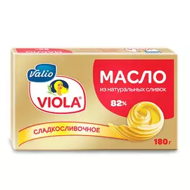 Масло Viola сладкосливочное 82% 180 г