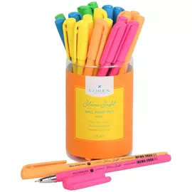 Масляная ручка Lorex Slim Soft Neon Синяя 0,5 мм