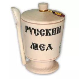 Мед натуральный Медовая Долина в деревянной подставке 500 г