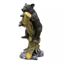 Медведь на бревне н-120см Тпк полиформ