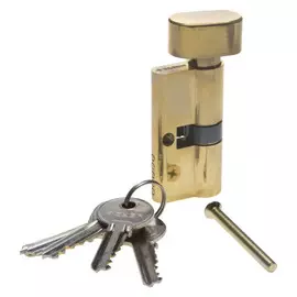 Механизм цилиндровый Зубр латунь 5-pin 60 мм