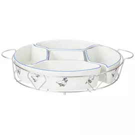 Менажница Agness на металлической подставке гуси, 27.5х5 см