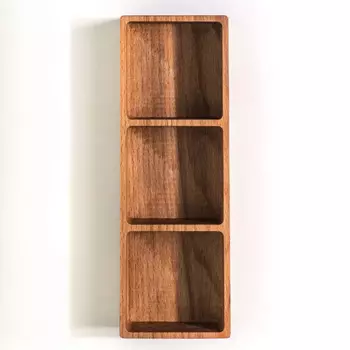 Менажница лодочка ДТРД глубокая 3 секции 24,5х8,5 см