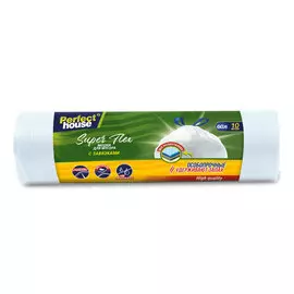 Мешки для мусора Perfect House Super Flex 60 л 10 шт с завязками