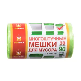 Мешки для мусора UFAPACK 30 л 90 шт