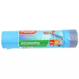 Мешки мусорные PACLAN Эконом 60л 15шт