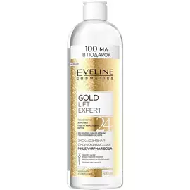 Мицеллярная вода Eveline Gold Lift Expert Agua Micelar 3in1 500 мл