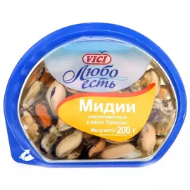 Мидии маринованные Vici в масле, 200 г