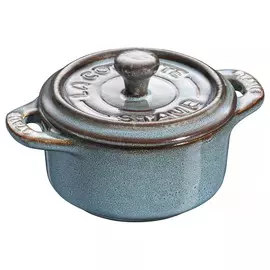 Мини-кокотница Staub круг 10 см античный бирюзовый