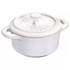 Мини-кокотница Staub круглый 10 см слоновая кость