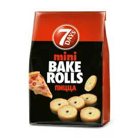 Мини сухарики 7Days Bake Rolls со вкусом "пицца" 80 г