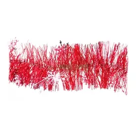 Мишура 2 м красная с белыми снежинками Царь-Елка NT1364