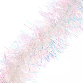 Мишура новогодняя Weiste белая 2 м