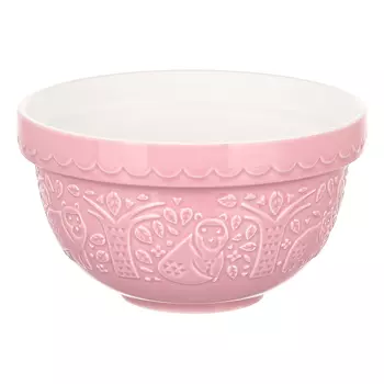 Миска для смешивания Homier In the Forest, 15 см, розовая, медведь