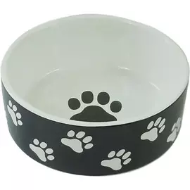 Миска для животных Foxie Paws черная 420 мл