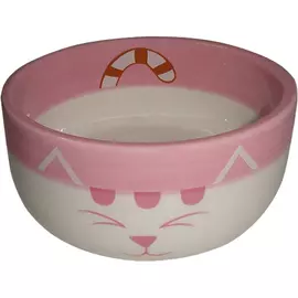 Миска для животных Foxie Pink Cat розовая 320 мл