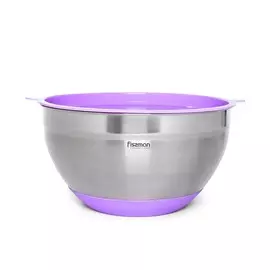 Миска Fissman 4,5 л 24x13,5 см с крышкой лиловый